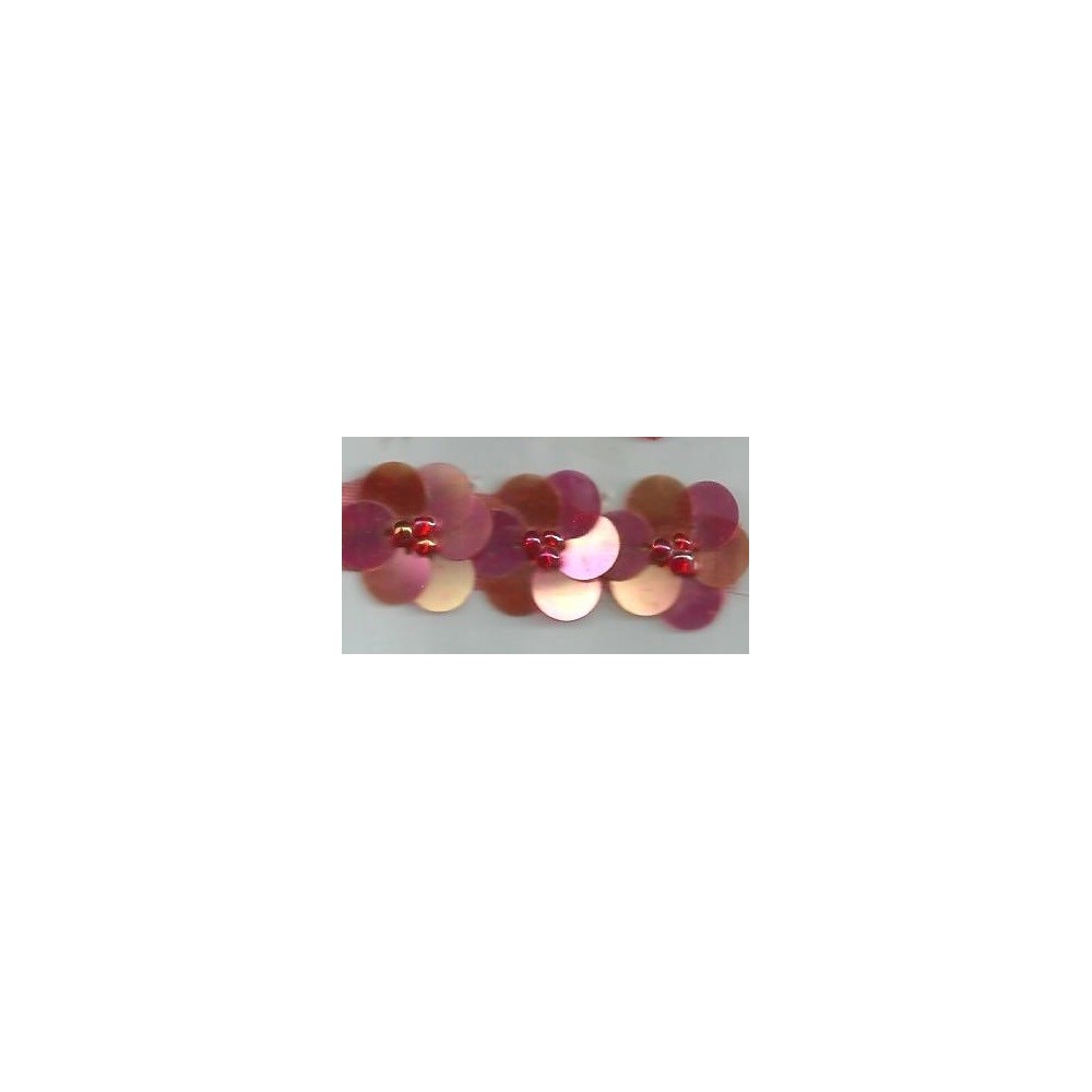 Pasamanería de fantasía con apliques florales