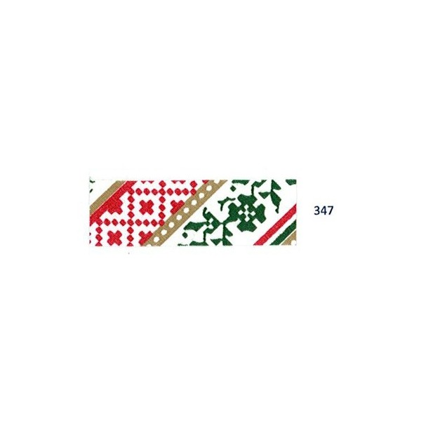 Biés navideño estilo jacquard