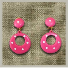 Pendientes de flamenca con lunares para Carnaval