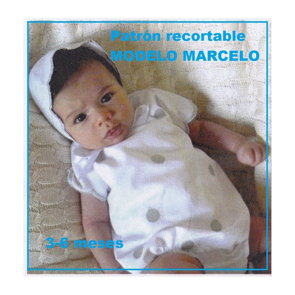 Patrón recortable para bebé modelo MARCELO