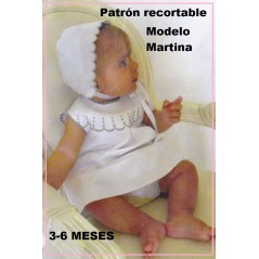 Patrón recortable de bebé modelo MARTINA