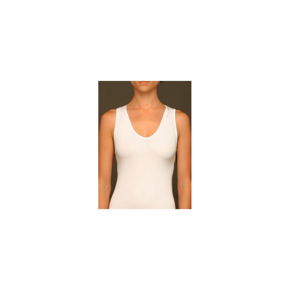 Camiseta Avet sin mangas cuello pico 7528