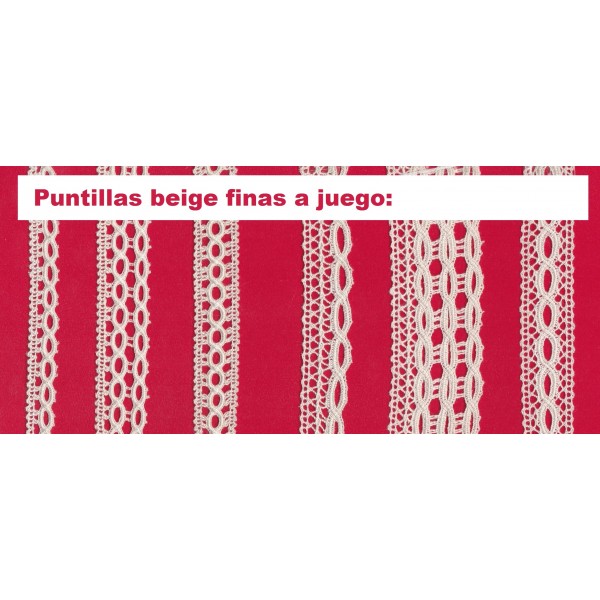 Puntilla de hilo beige 3B