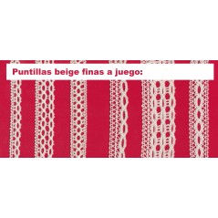 Puntilla de hilo beige 3E