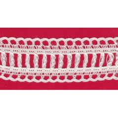 Puntilla de hilo beige 11D