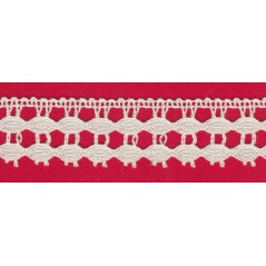 Puntilla de hilo beige 1C
