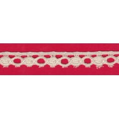 Puntilla de hilo beige 1E