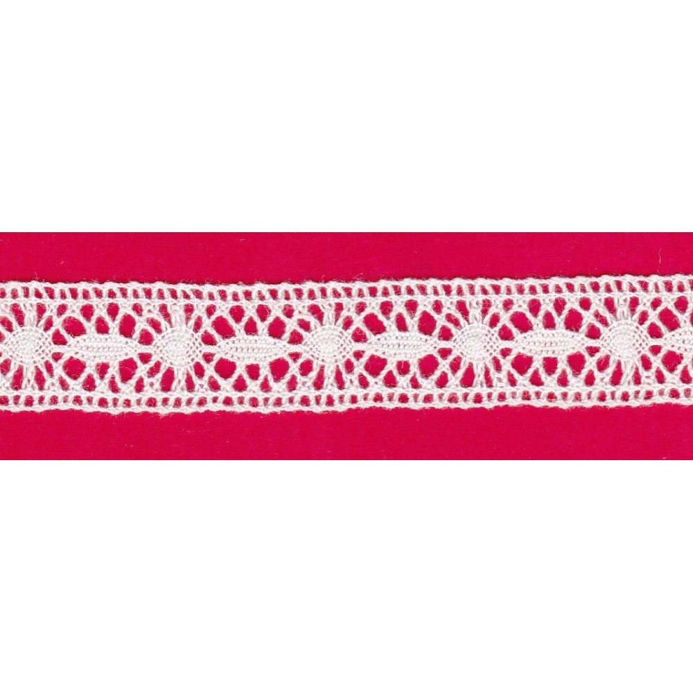 Puntilla de hilo blanco 8C