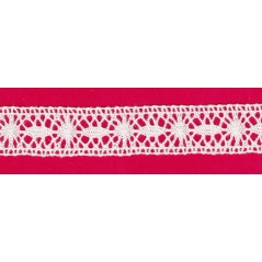 Puntilla de hilo blanco 8C