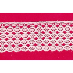 Puntilla de hilo blanco 7E