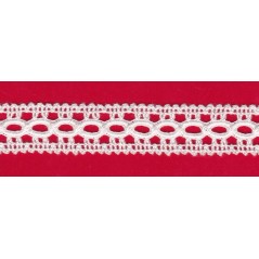 Puntilla de hilo blanco 6C