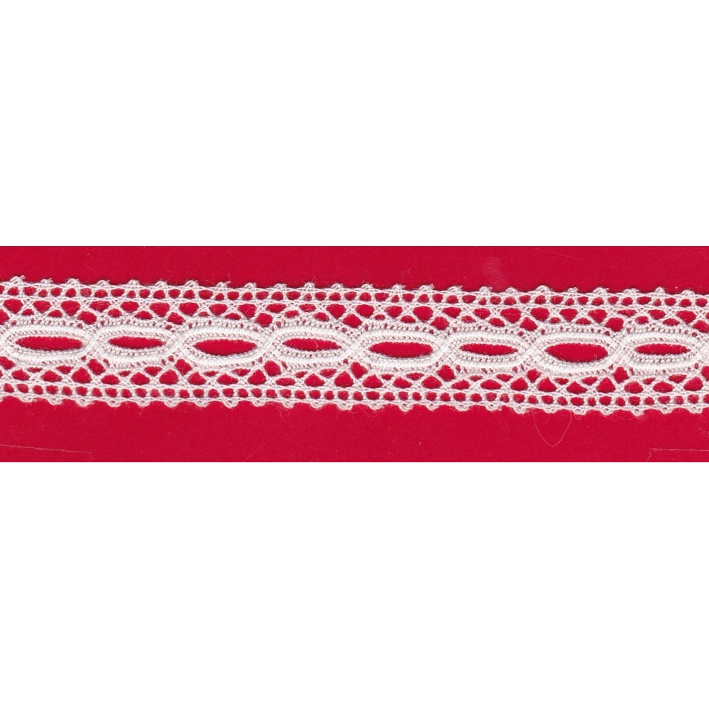 Puntilla de hilo blanco 6E