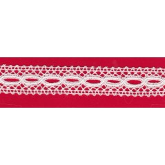 Puntilla de hilo blanco 6E