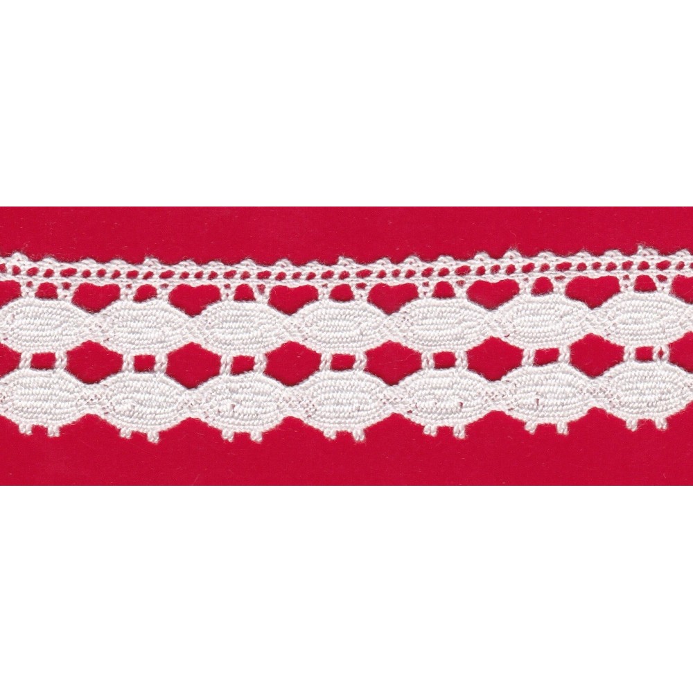 Puntilla de hilo blanco 18B