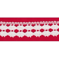 Puntilla de hilo blanco 18B