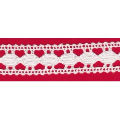 Puntilla de hilo blanco 18D