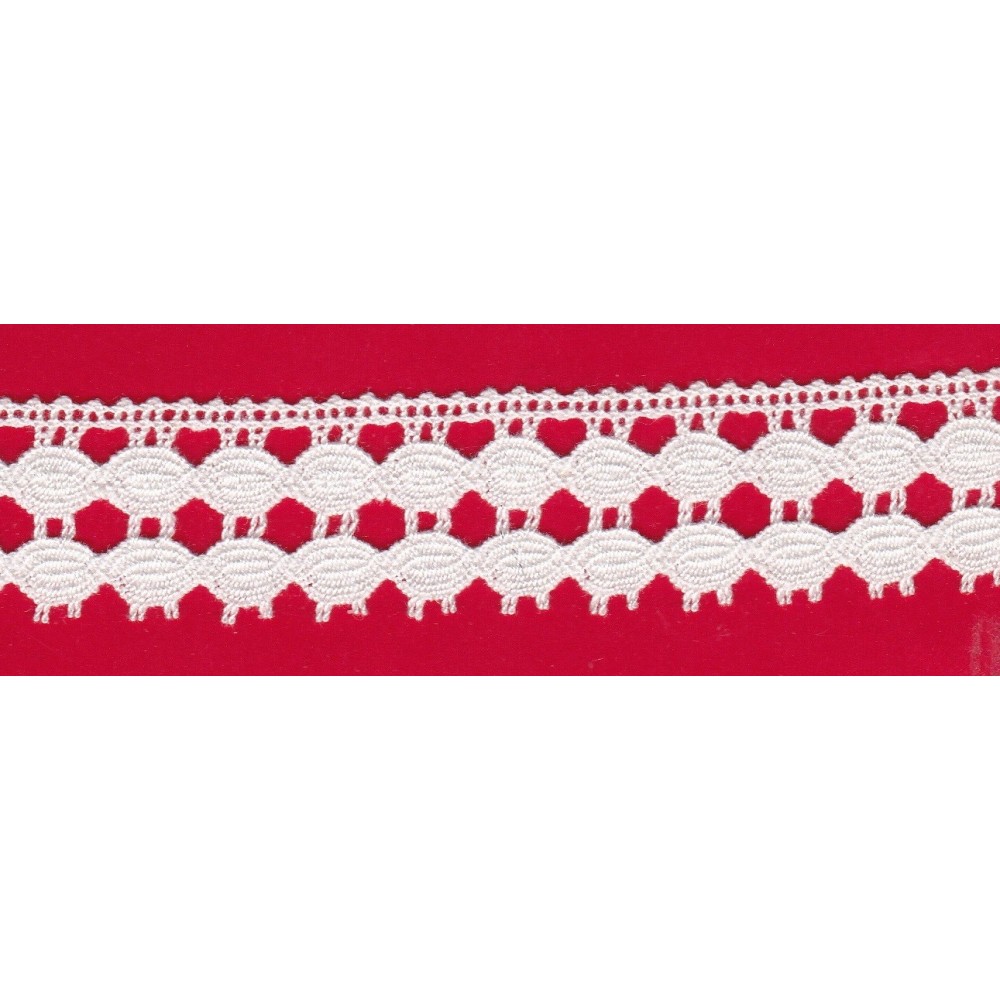 Puntilla de hilo blanco 17B