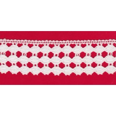 Puntilla de hilo blanco 17C