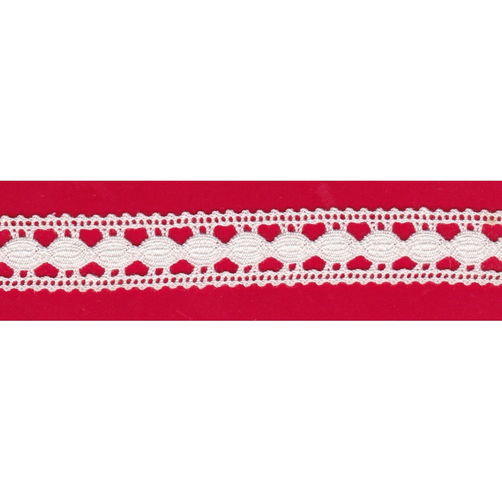 Puntilla de hilo blanco 17D