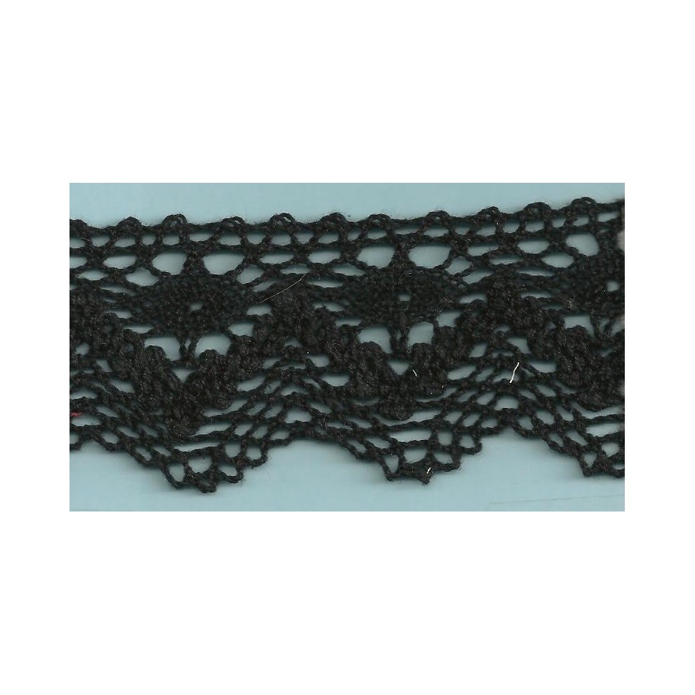 Puntilla de hilo negro Ref.03 · Más que Mercería, tu Tienda de Labores online