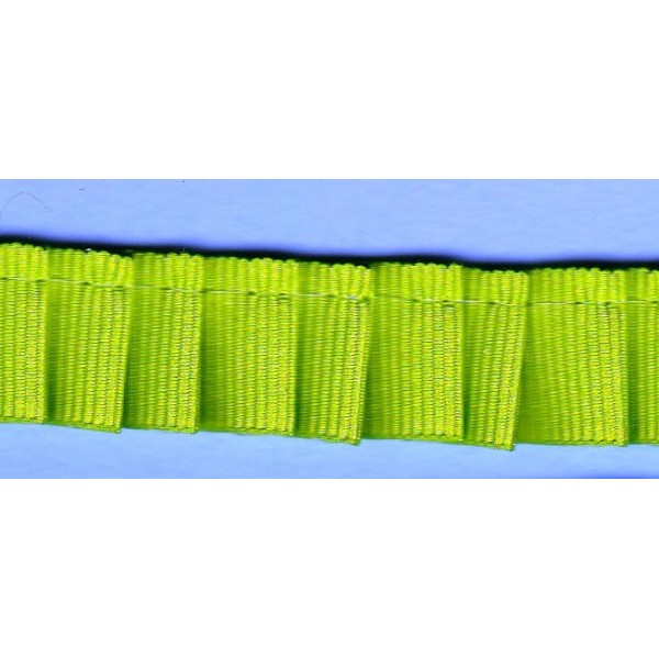 Remate de gross grain plisado
