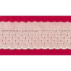 Puntilla de tira bordada beige Ref.2A4