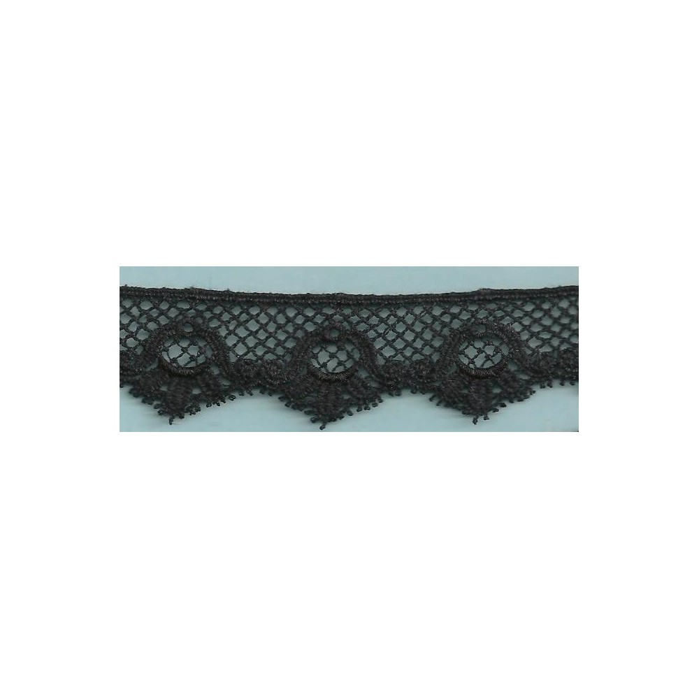 Puntilla de guipur negro Ref.2A