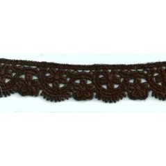 Puntilla de guipur negro Ref.2B