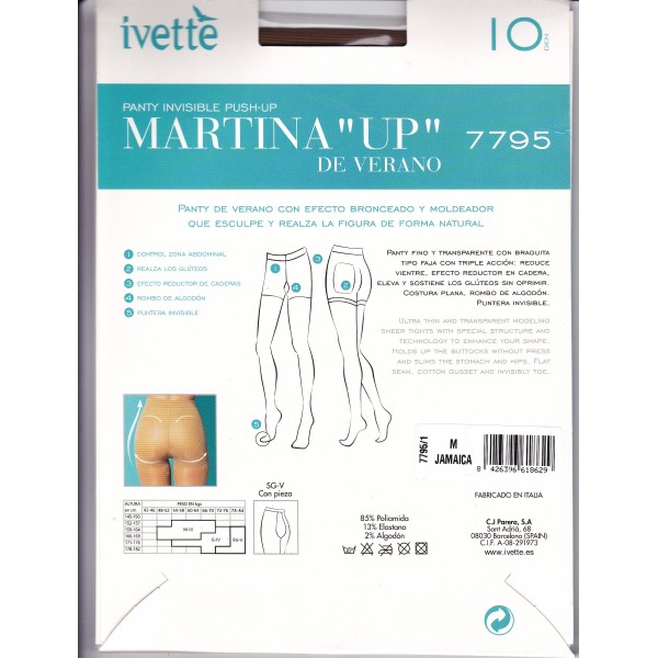 Panty Invisible Push-Up de Martina-Ivette Ref.7795