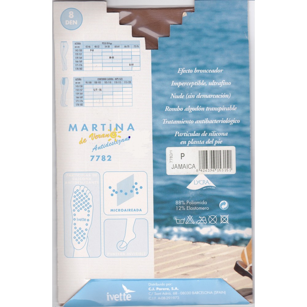 panty de verano antideslizante Martina Ivette · Más que Mercería, tu