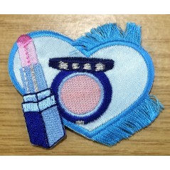 Pegatina para ropa pintalabios-corazón