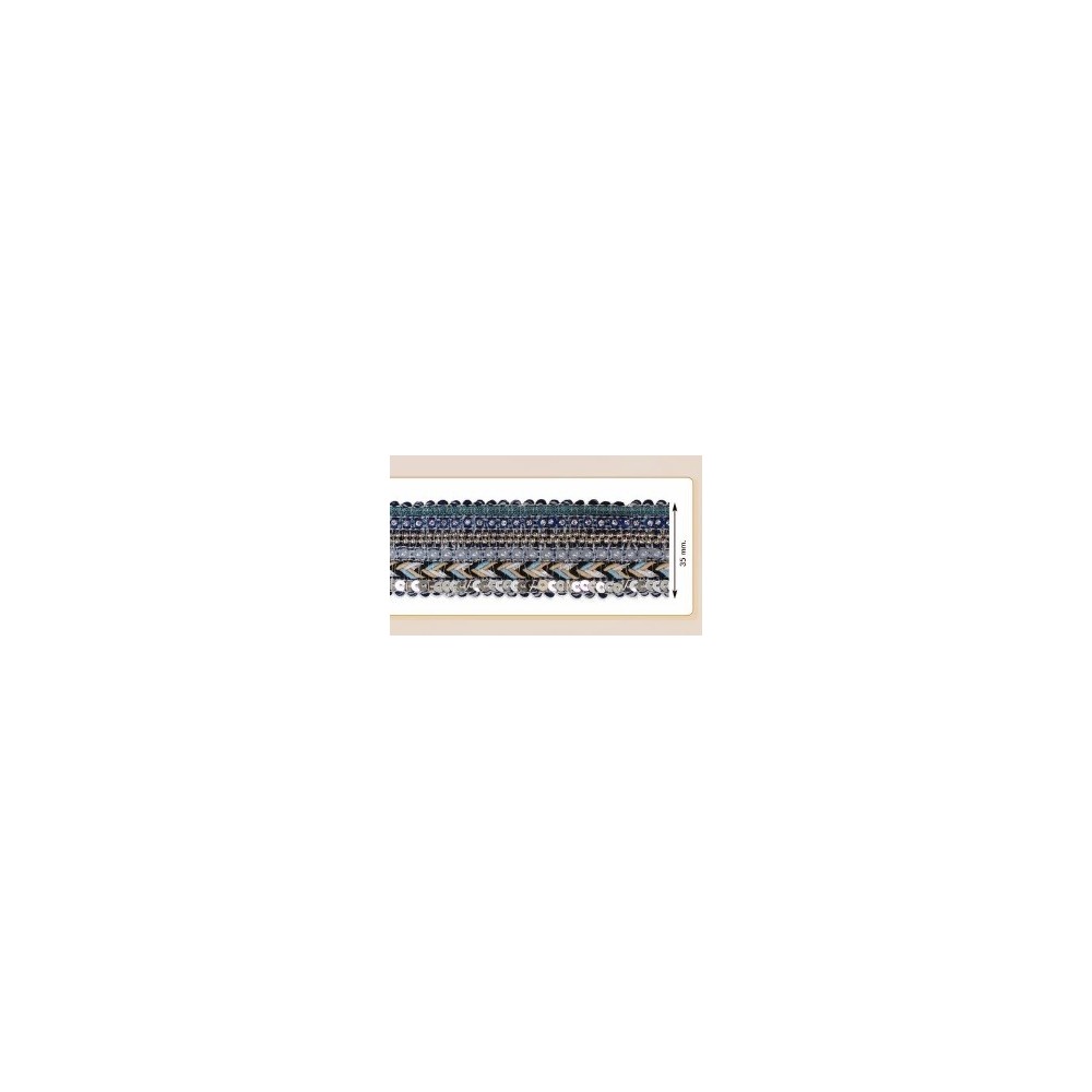 Pasamaneria Celeste con Strass 